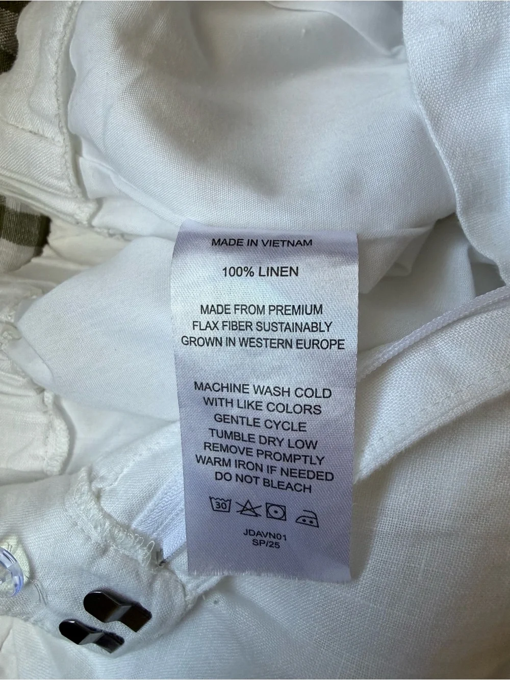 Quince White 100% European Linen Pleated Trousers (WORN ONCE)